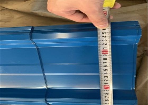 কেনা 76 মিমি 17 মিমি প্রাক আঁকা rugেউখেলান ছাদ পত্রক rugেউখেলান ধাতু প্রাচীর প্যানেল online manufacture